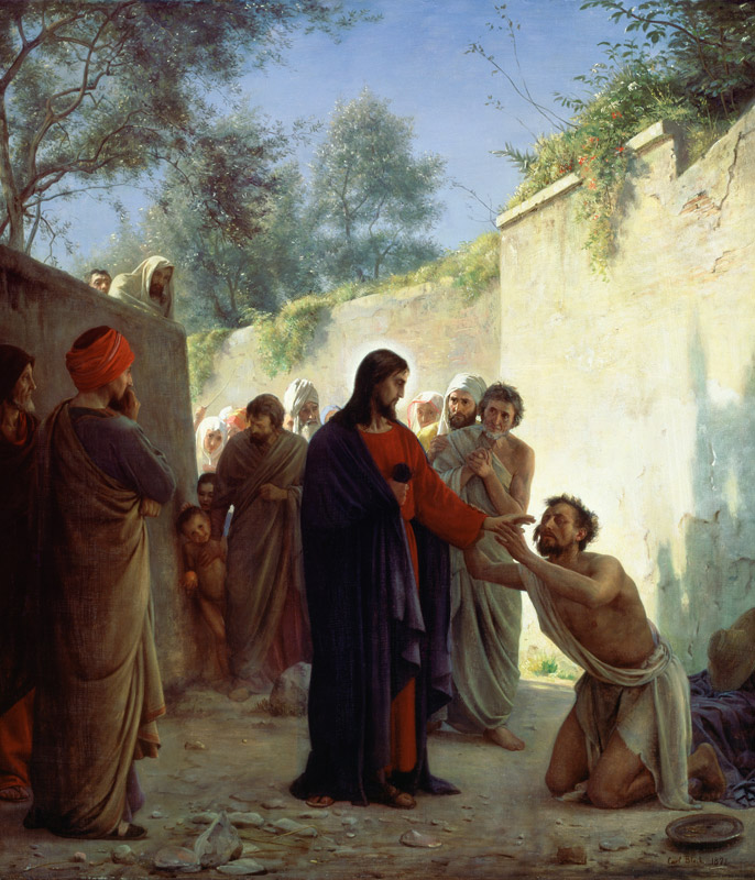 Cristo cura um cego - Bloch