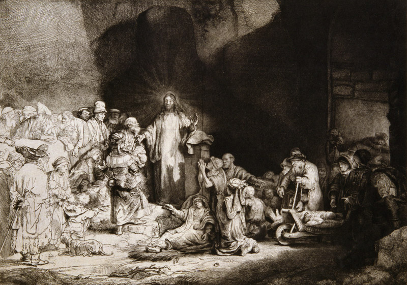 Cristo curando os doentes - Durand