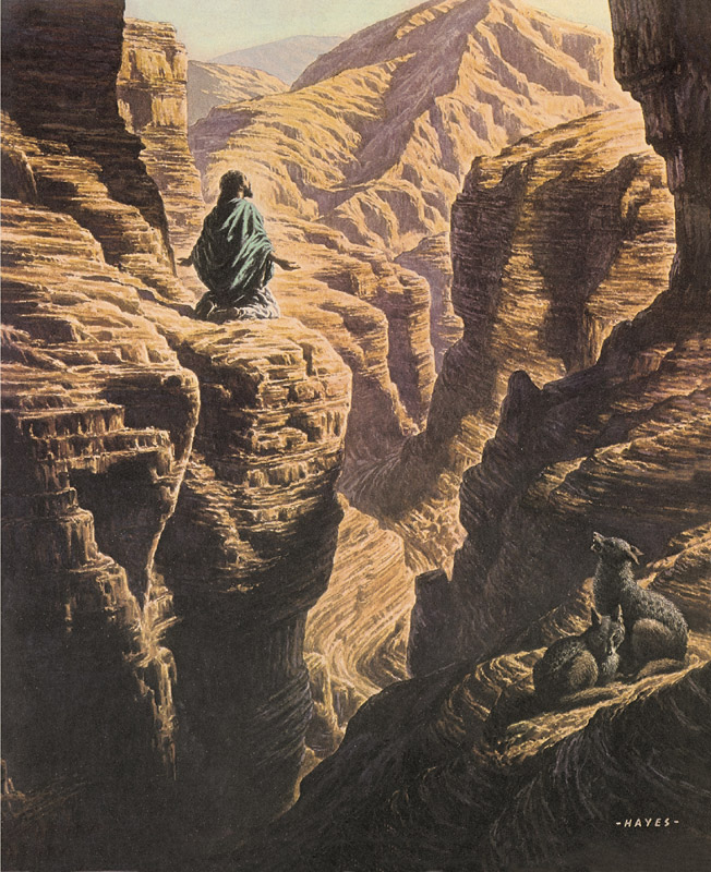 Cristo no deserto - Hayes