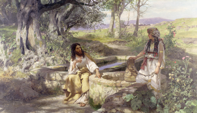 Cristo e a samaritana - Siemiradzki
