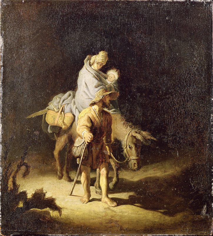 Fuga para o Egito - Rembrandt