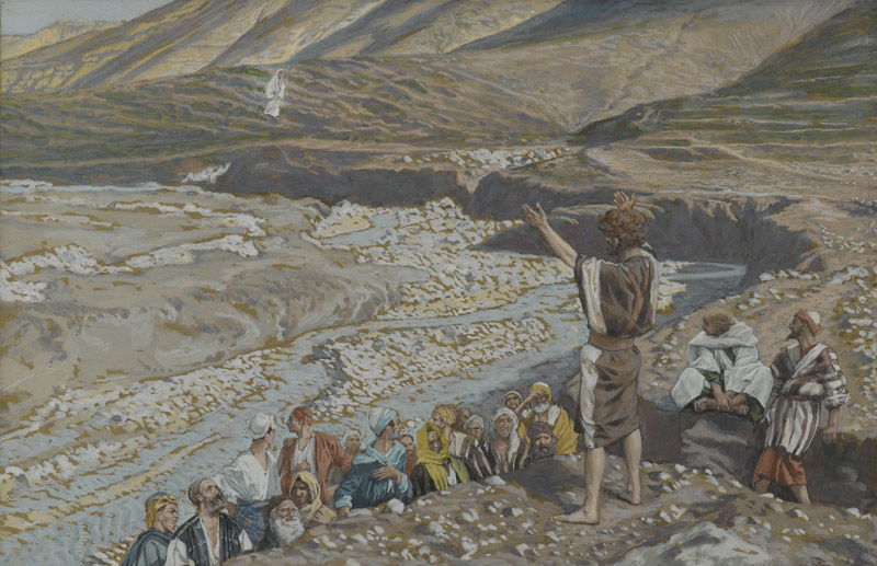 João Baptista vê Jesus de longe - Tissot
