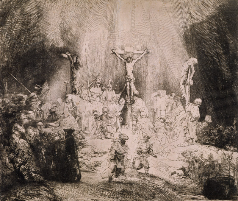 três cruzes - Rembrandt